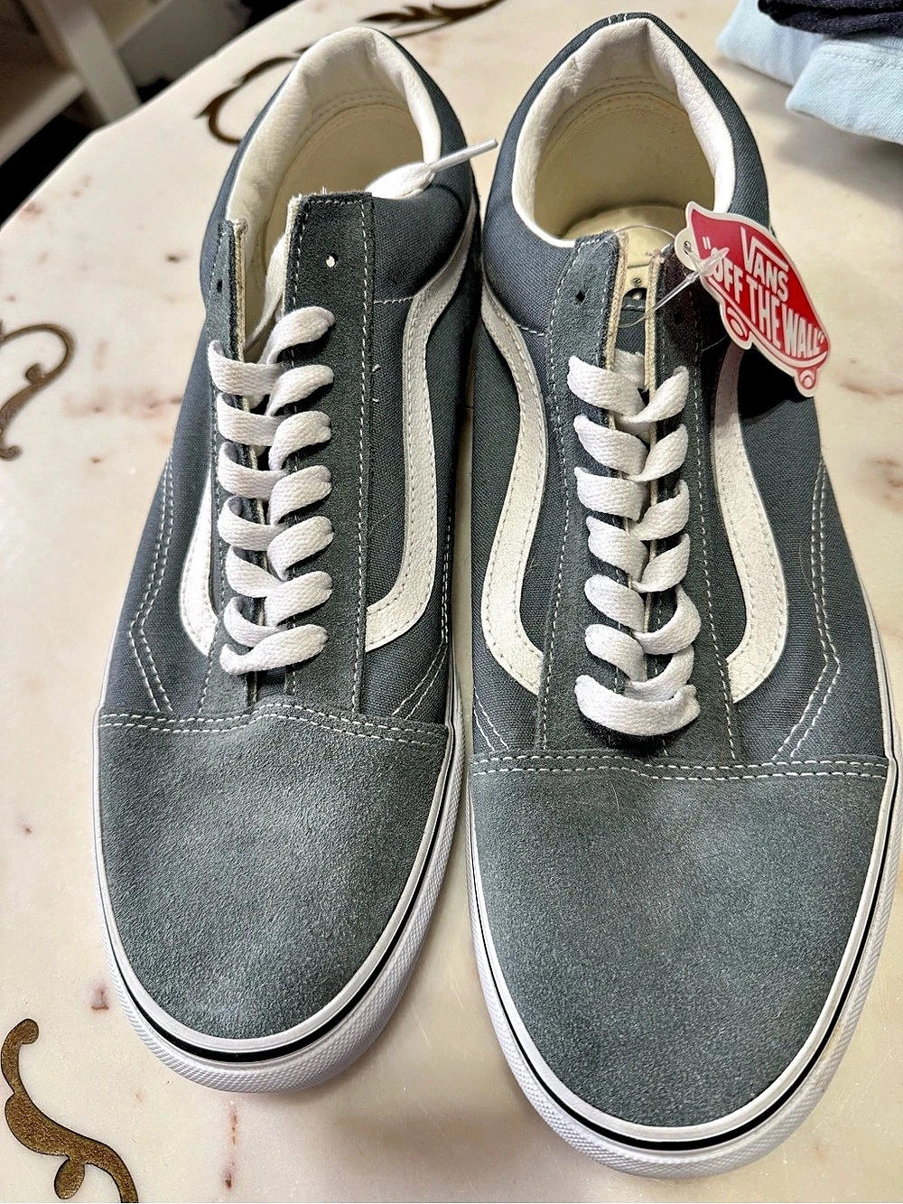 Vans Old Skool Sneakers Gray & White US 11.5